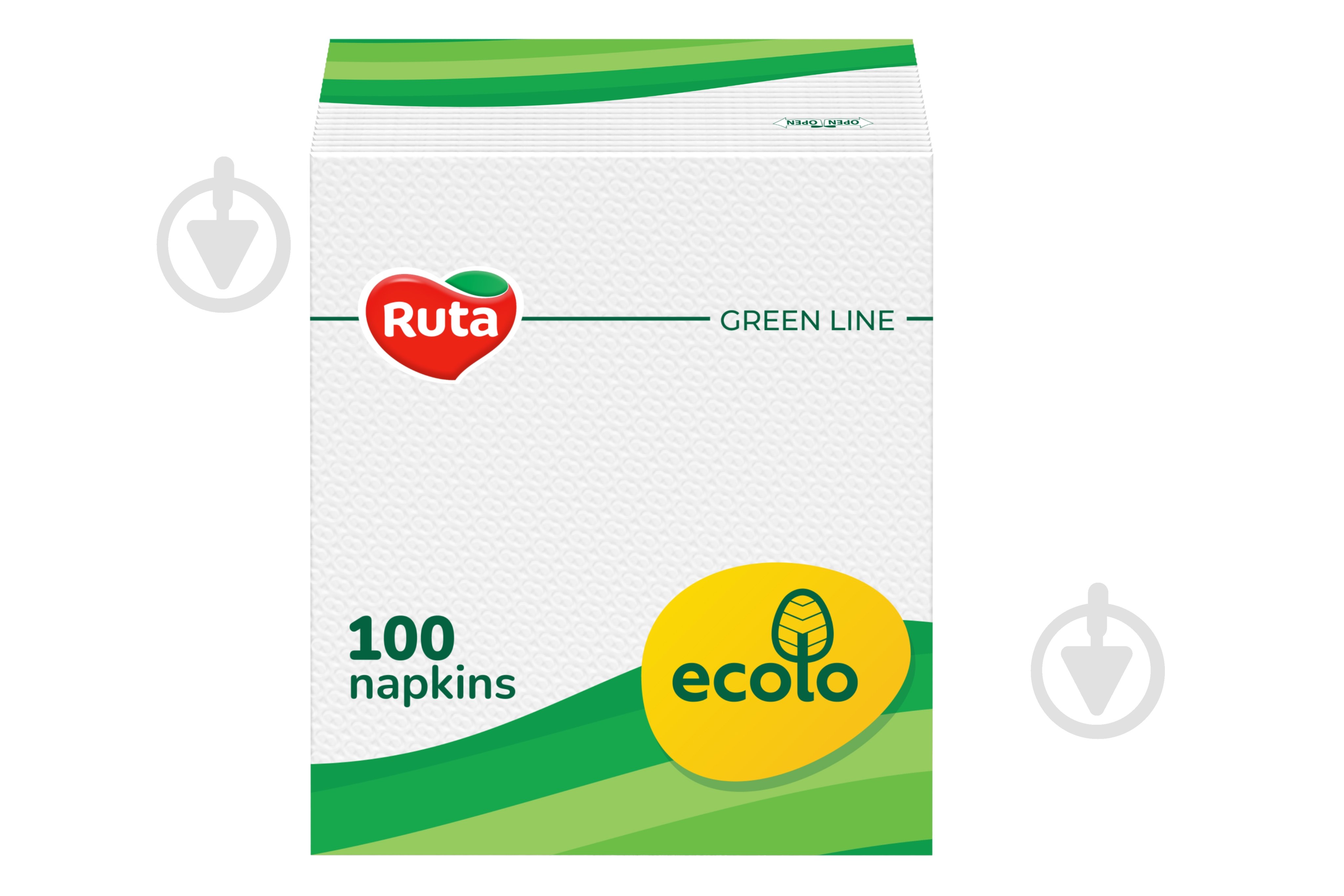 Салфетки столовые Ecolo 21x24 см 100 шт. - фото 1