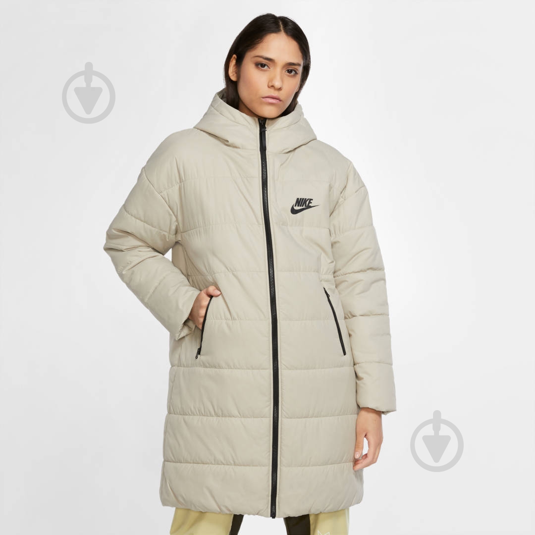 Куртка женское зимнее Nike W NSW CORE SYN PARKA CZ1463-230 р.S бежевое - фото 3