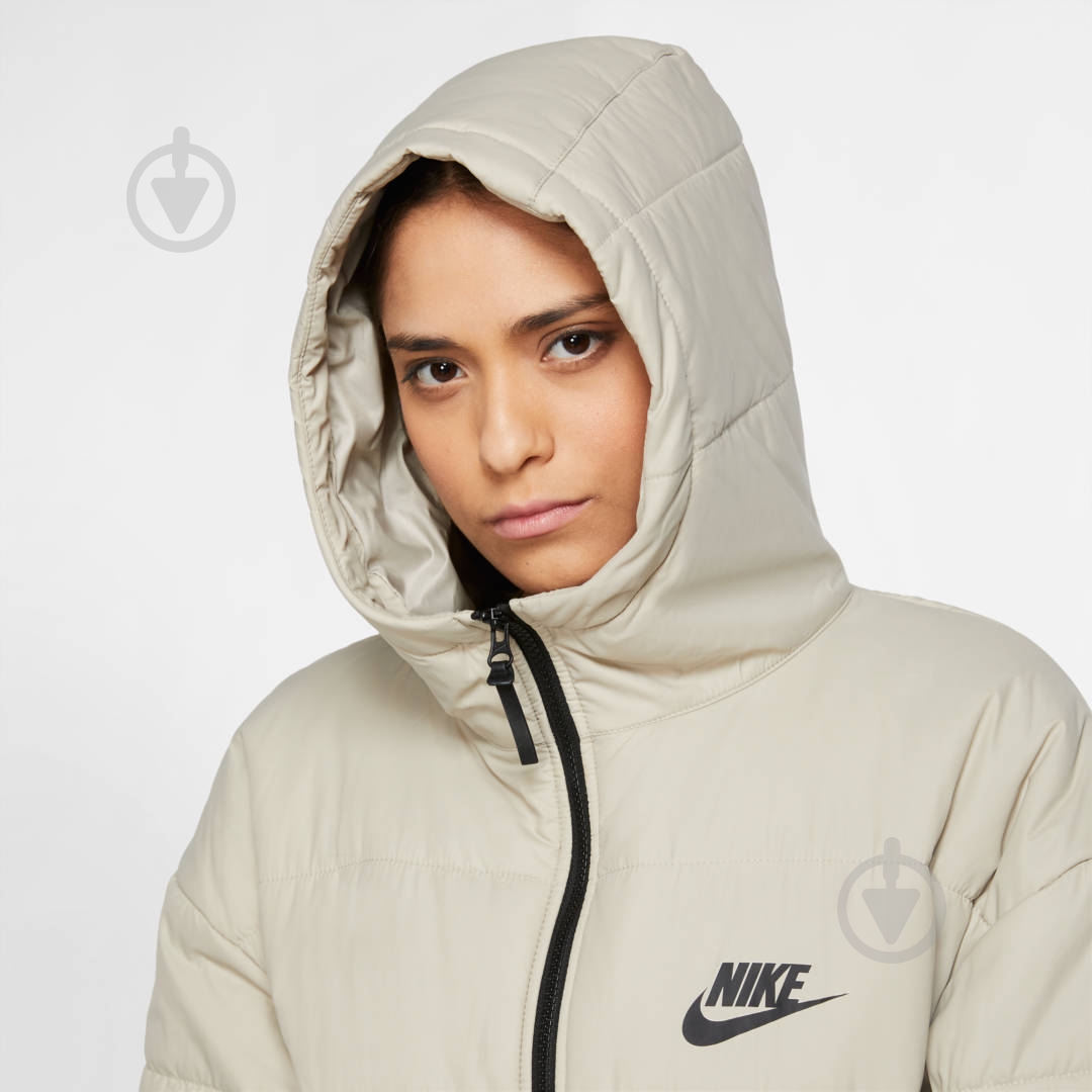 Куртка женское зимнее Nike W NSW CORE SYN PARKA CZ1463-230 р.S бежевое - фото 5