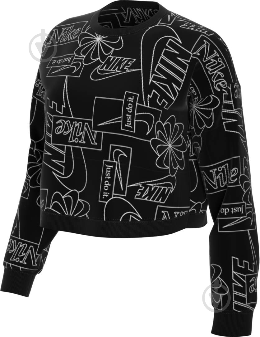 Світшот Nike W NSW ICN CLSH FLC AOP TOP CZ1868-010 р. L чорний - фото 3 Світшот Nike W NSW ICN CLSH FLC AOP TOP CZ1868-010 р. L чорний - фото 3