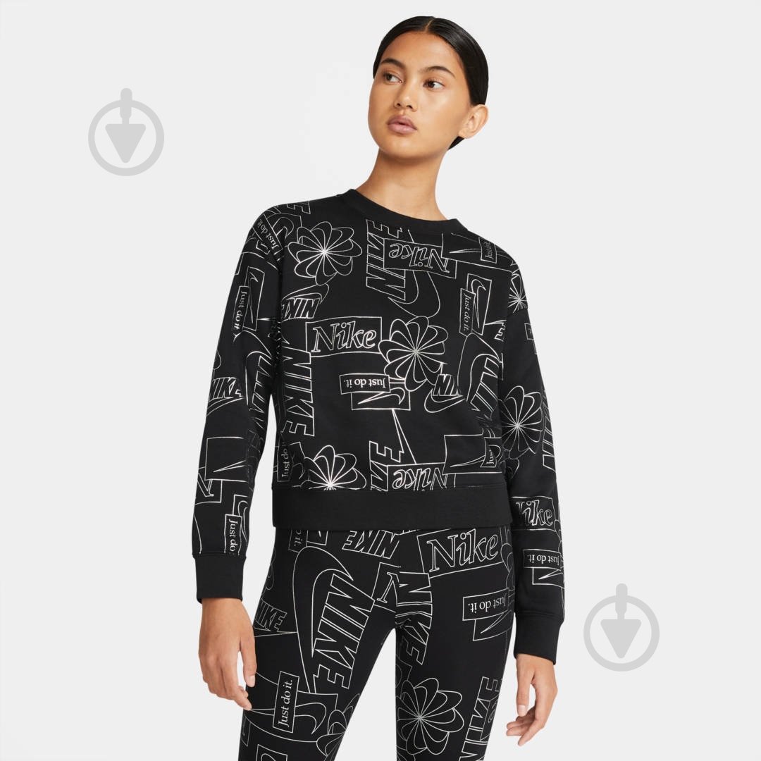 Світшот Nike W NSW ICN CLSH FLC AOP TOP CZ1868-010 р. L чорний - фото 5 Світшот Nike W NSW ICN CLSH FLC AOP TOP CZ1868-010 р. L чорний - фото 5