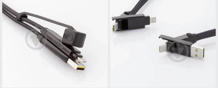 Кабель Rolling Square 6 в 1 inCharge XL 30 см 0,3 м черный (XLS01R) - фото 4 Кабель Rolling Square 6 в 1 inCharge XL 30 см 0,3 м черный (XLS01R) - фото 4