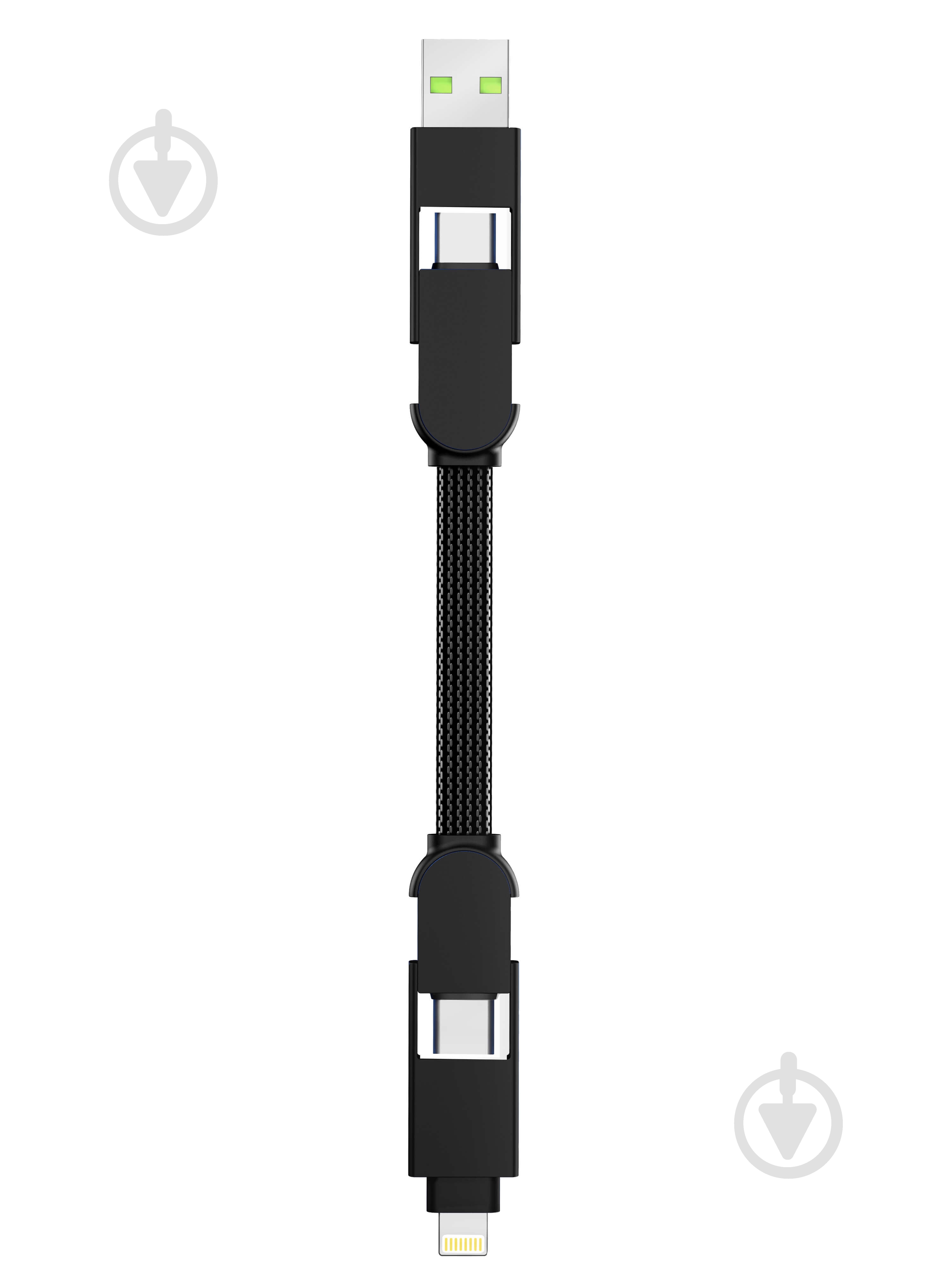 Кабель Rolling Square 6 в 1 inCharge X 100W черный (X01WR) - фото 4
