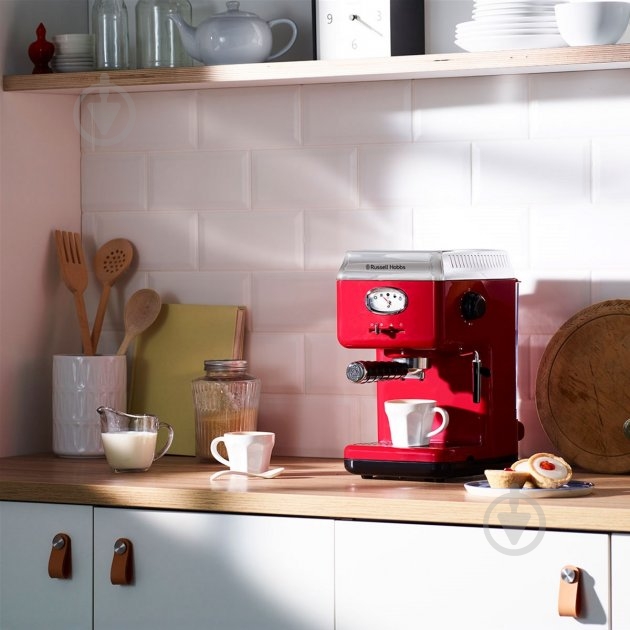 Кофеварка рожковая Russell Hobbs Retro 28250-56 - фото 11