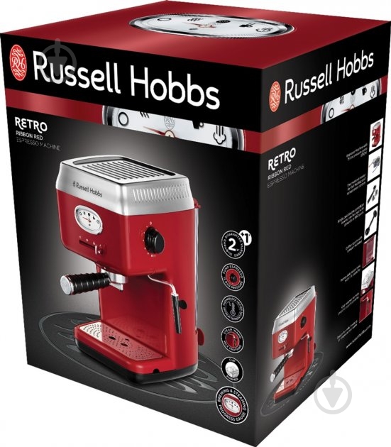 Кофеварка рожковая Russell Hobbs Retro 28250-56 - фото 10