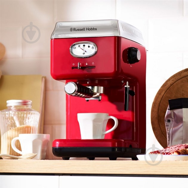 Кофеварка рожковая Russell Hobbs Retro 28250-56 - фото 9