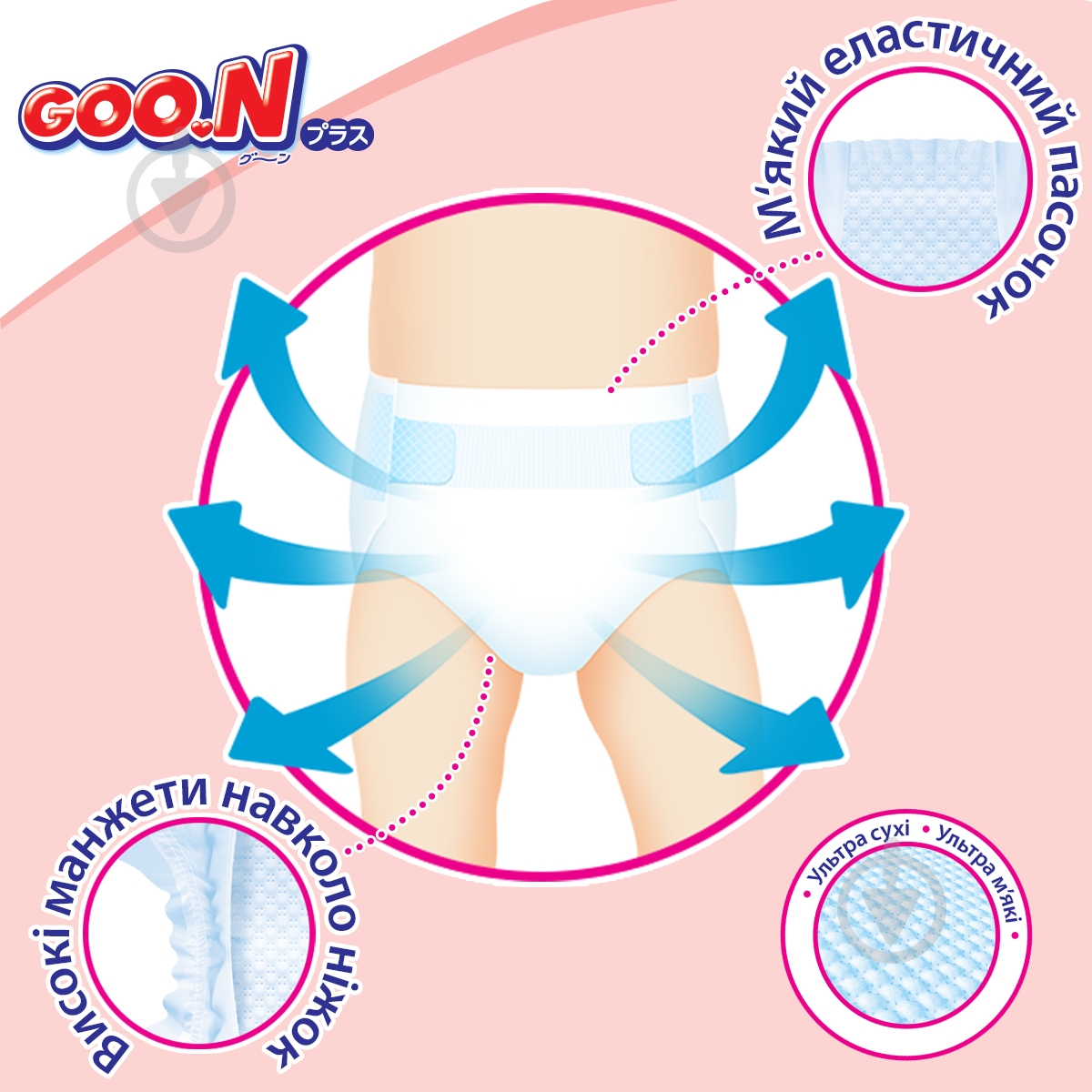 Подгузники Goo.N Plus L 9-14 кг 48 шт. - фото 10 Подгузники Goo.N Plus L 9-14 кг 48 шт. - фото 10