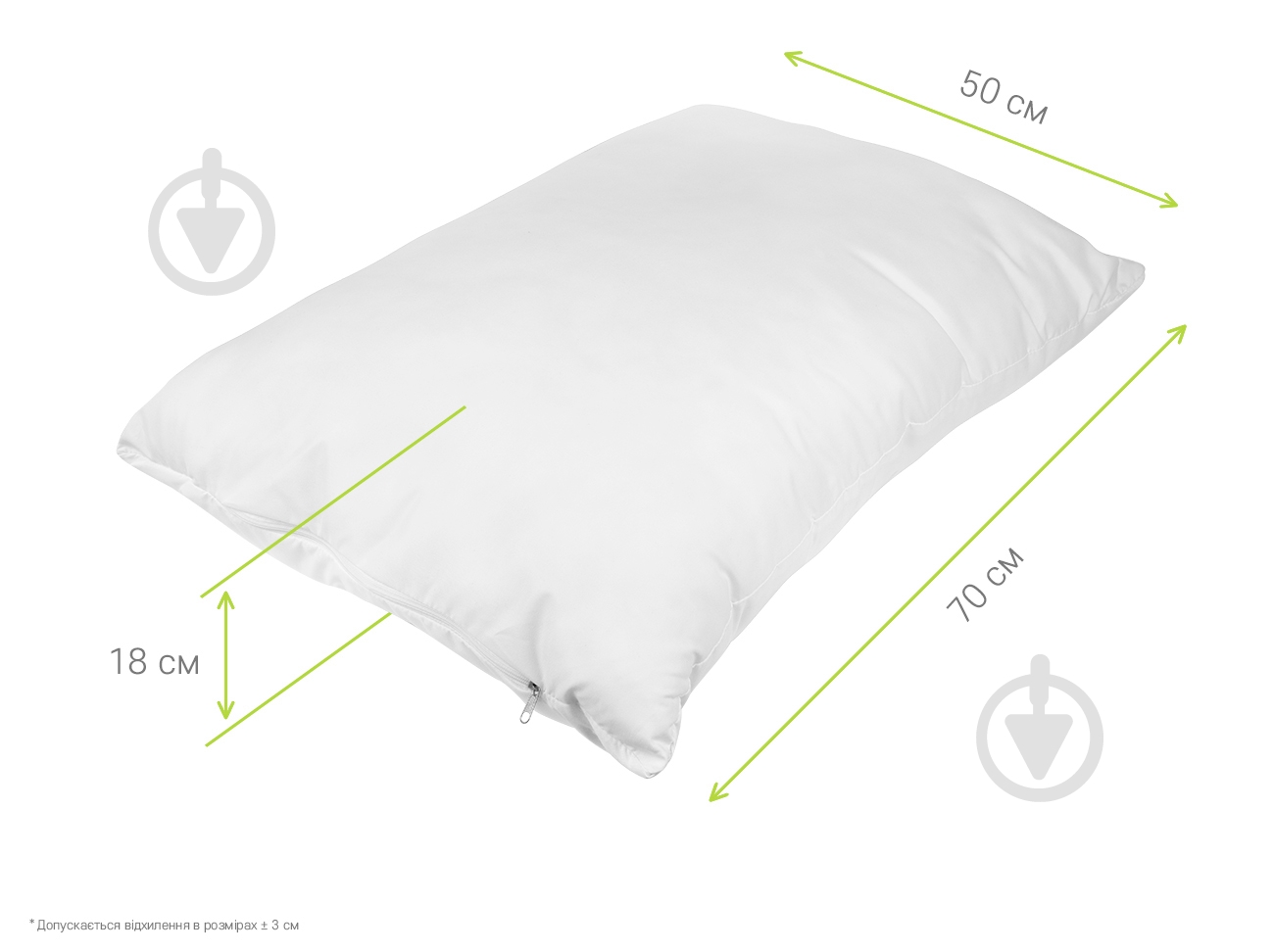 Подушка ортопедична двокамерна Duo Sonex 50x70 см білий - фото 6