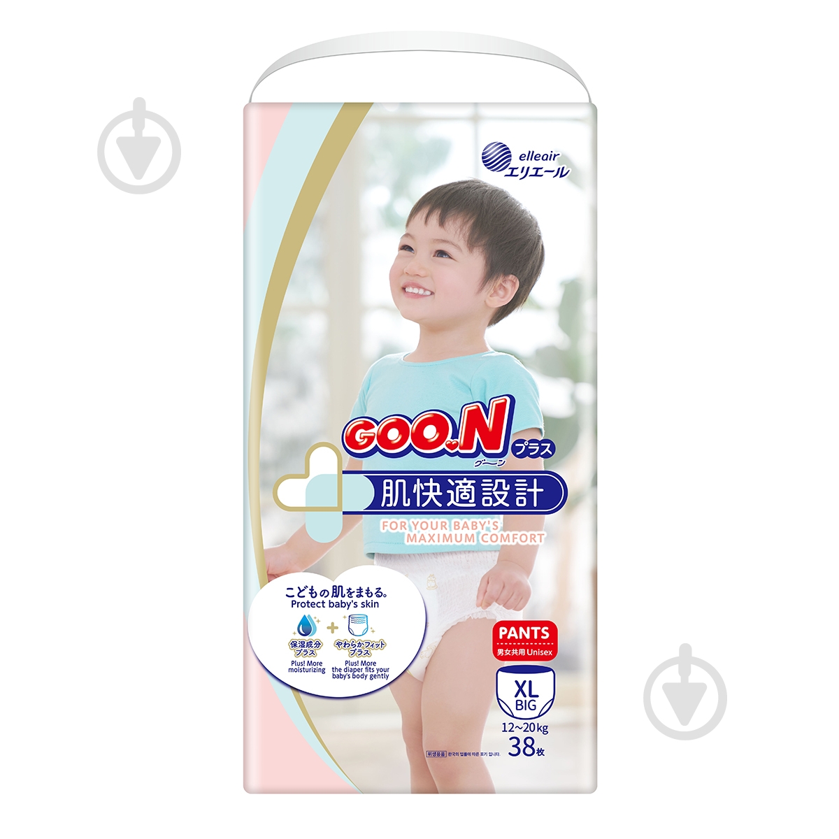 Підгузки Goo.N Plus XL 12-20 кг 38 шт. - фото 1