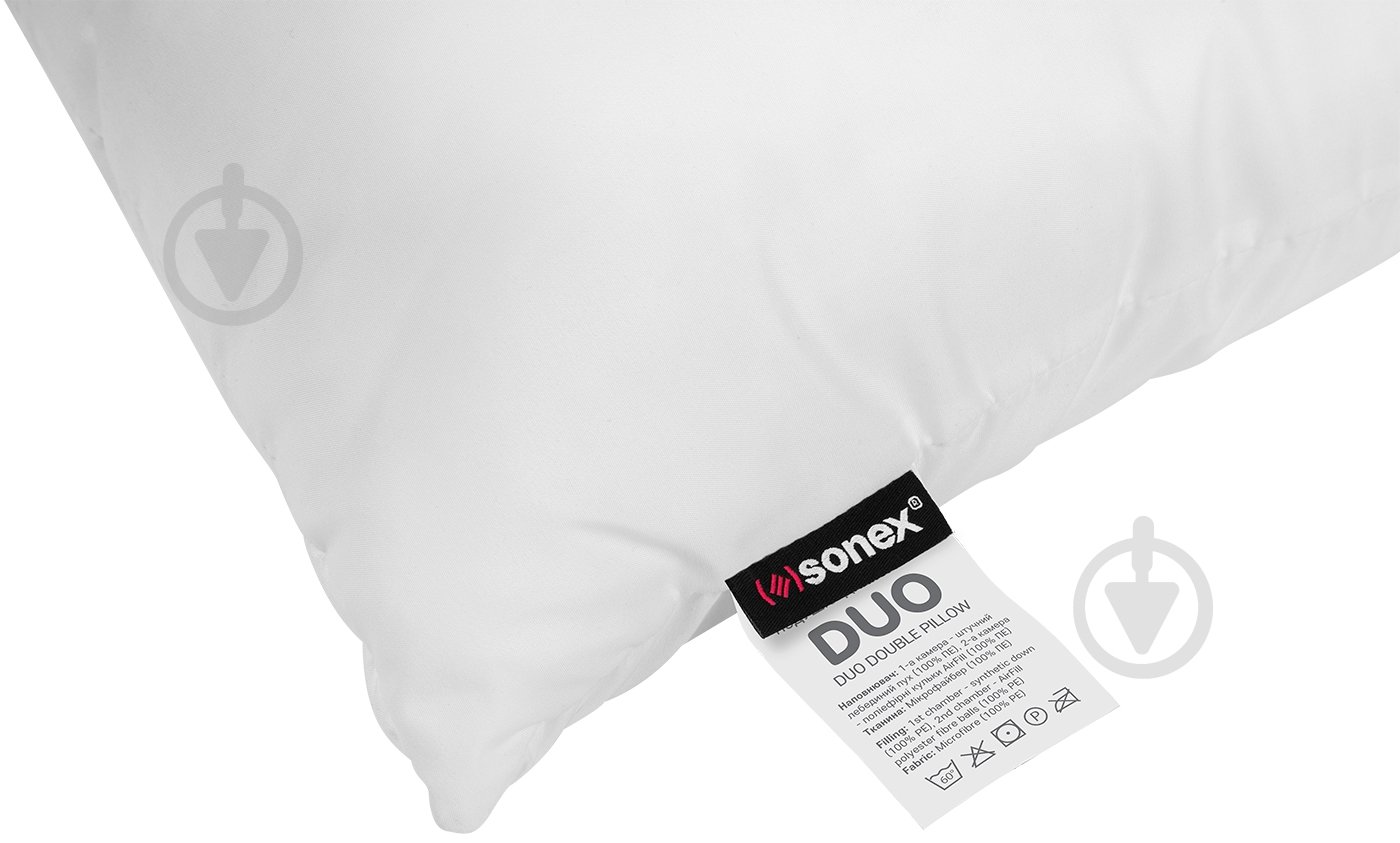 Подушка ортопедична двокамерна Duo Sonex 70x70 см білий - фото 9
