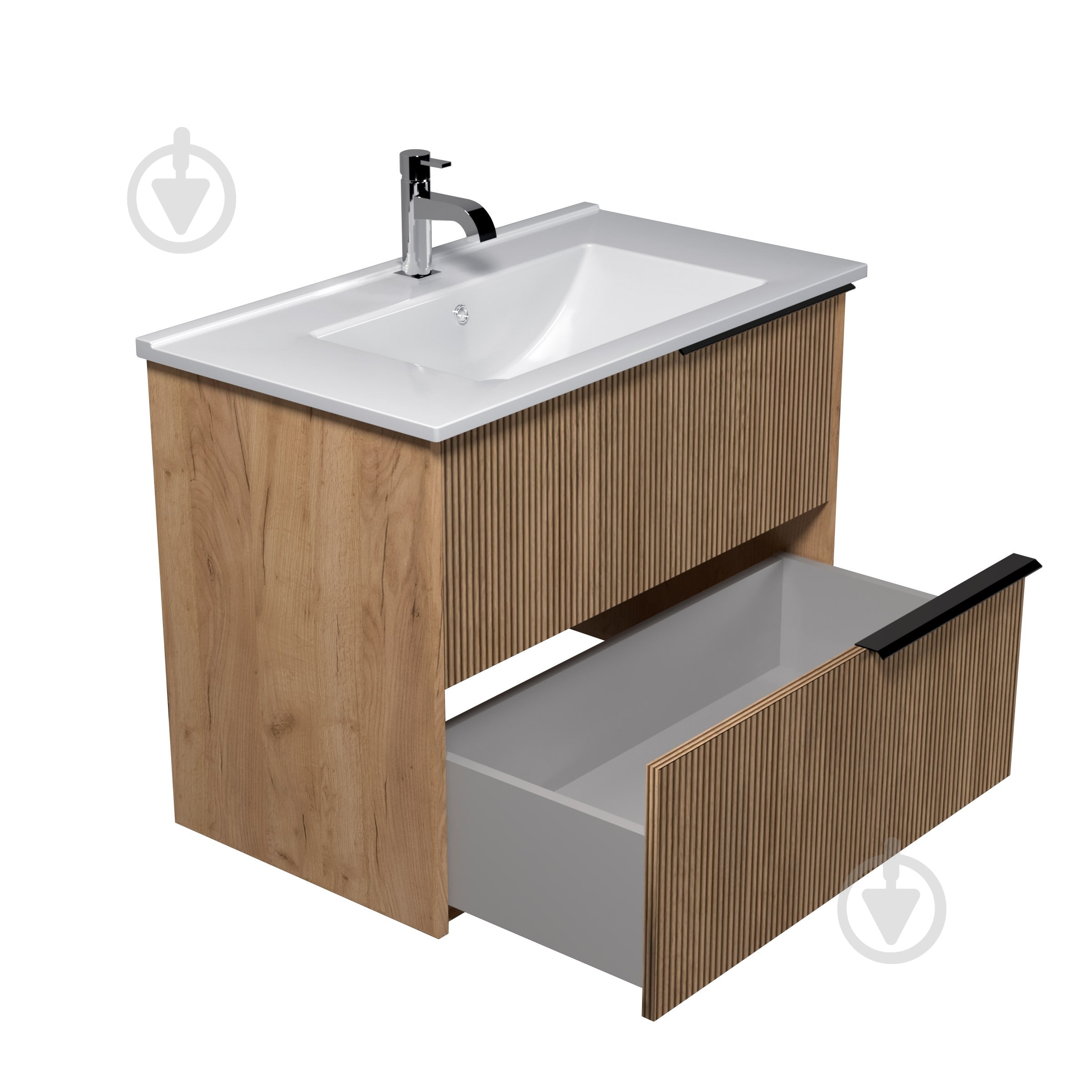 Тумба підвісна Мойдодир Grace 80-A з умивальником Su-80 - фото 3