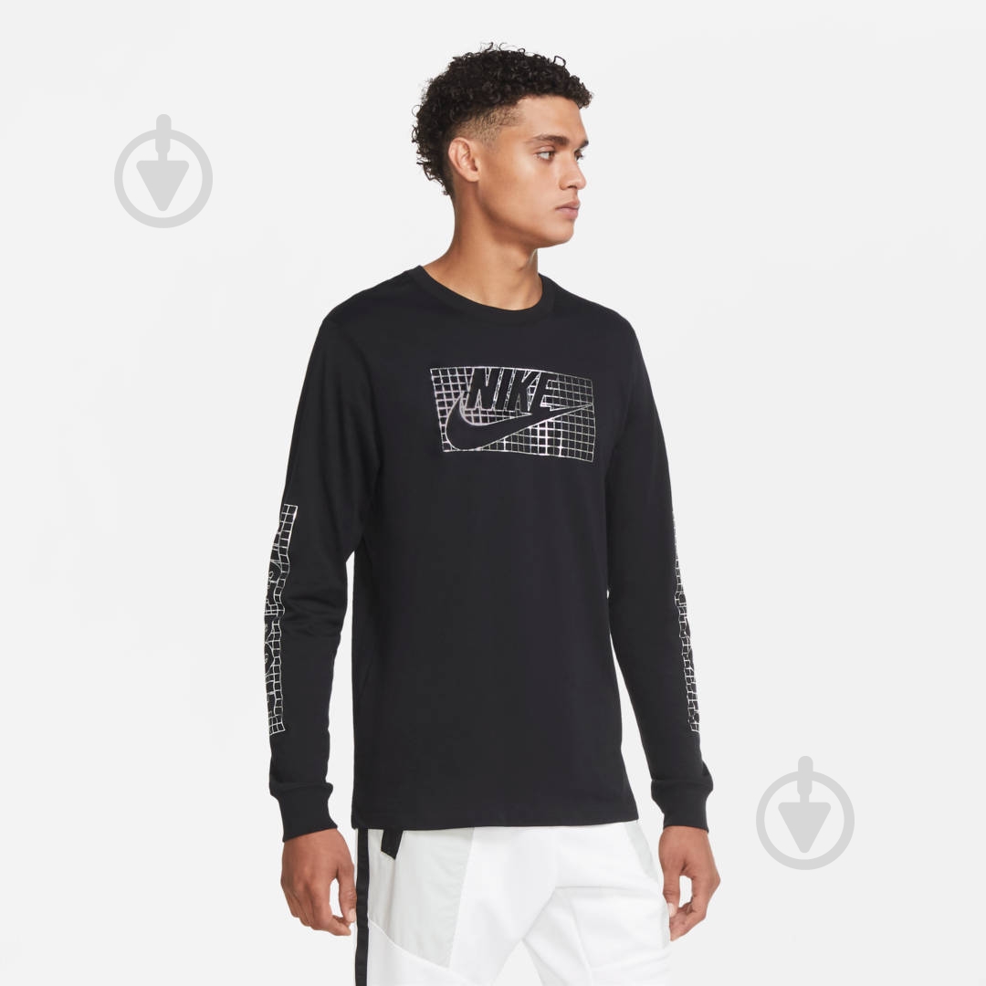 Футболка Nike M NSW LS TEE FUTURA FOIL CZ4708-010 р.M чорний - фото 4
