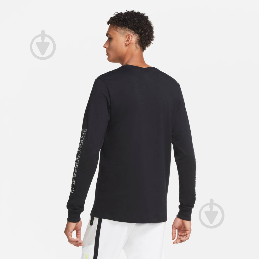 Футболка Nike M NSW LS TEE FUTURA FOIL CZ4708-010 р.XL черный - фото 5