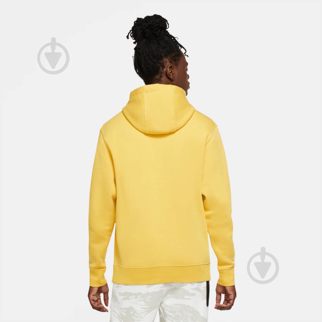 Джемпер Nike M NSW CLUB HOODIE PO BB BV2654-761 р. M желтый - фото 5