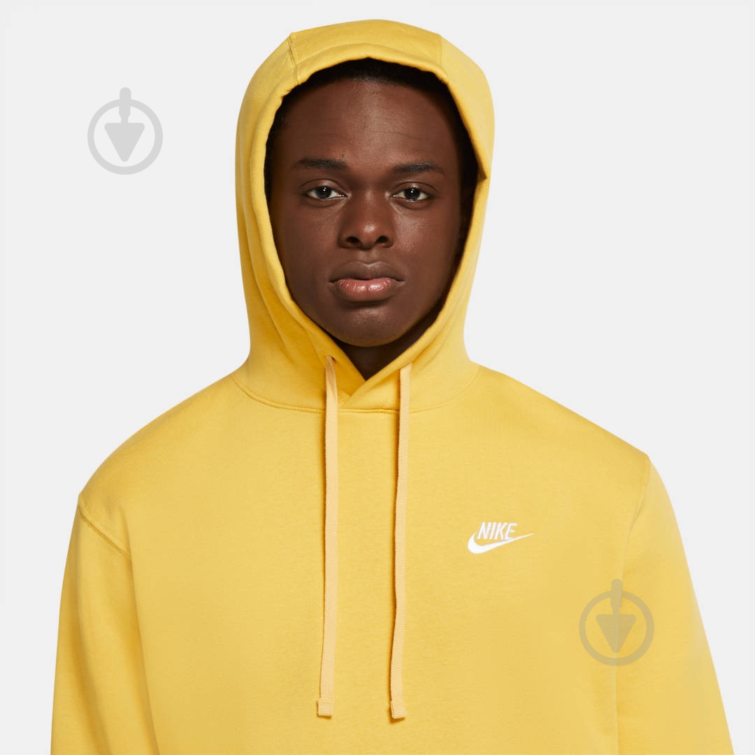 Джемпер Nike M NSW CLUB HOODIE PO BB BV2654-761 р. M желтый - фото 6