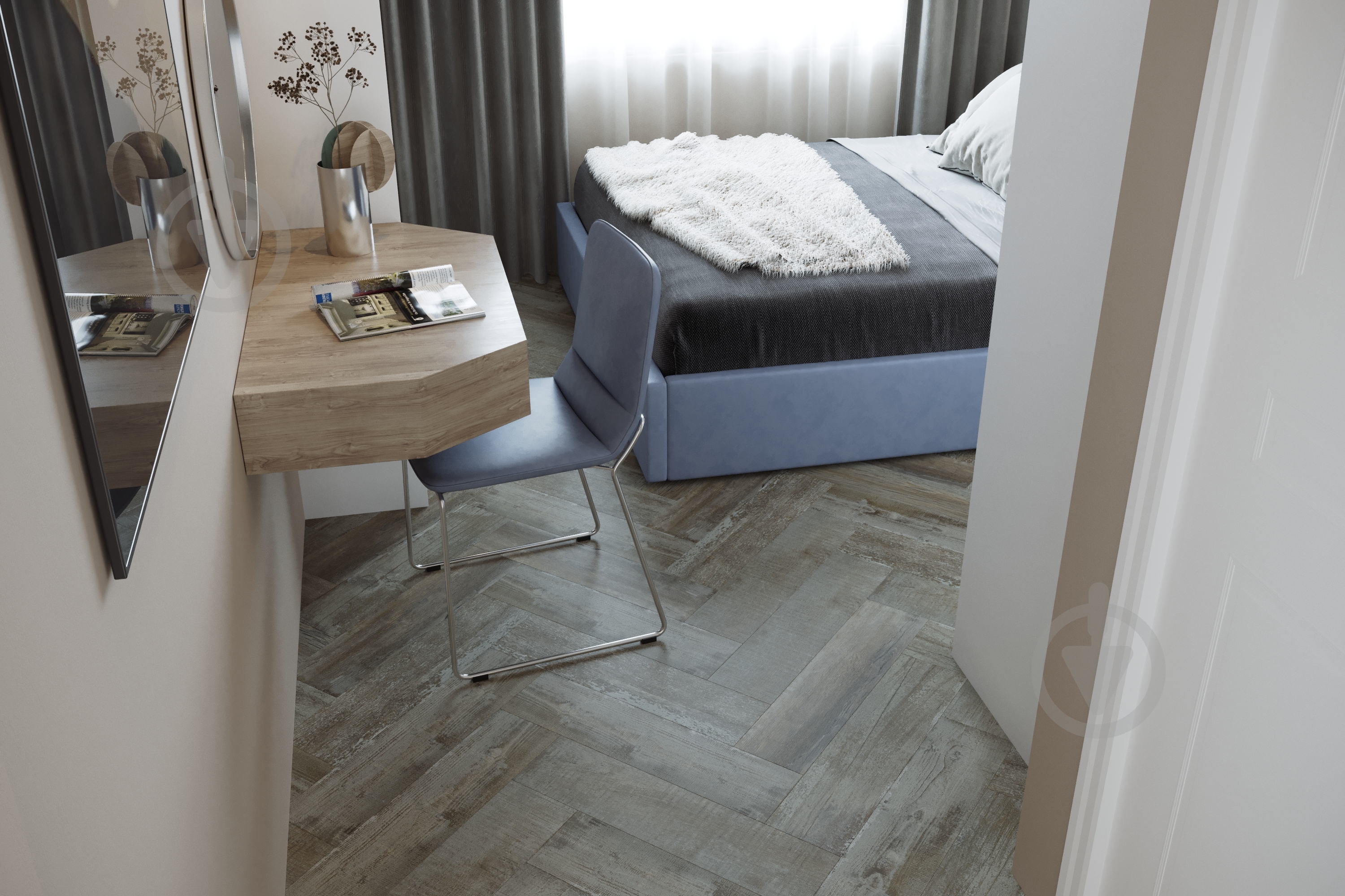 Плитка Golden Tile Bergen grey G3219S 15х90 см - фото 3