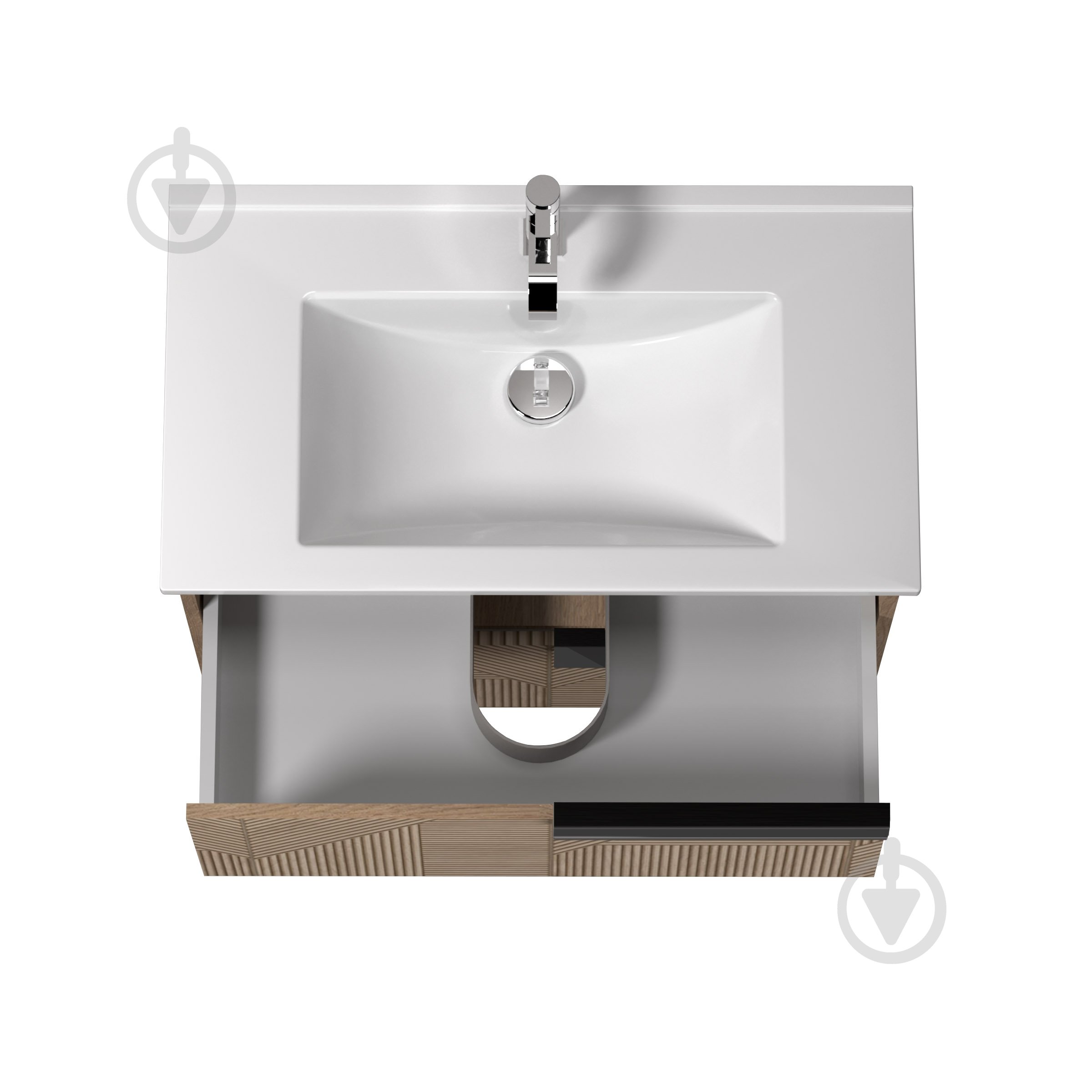 Тумба подвесная Мойдодыр ILLUSION 80-А с умывальником Su-80 - фото 5