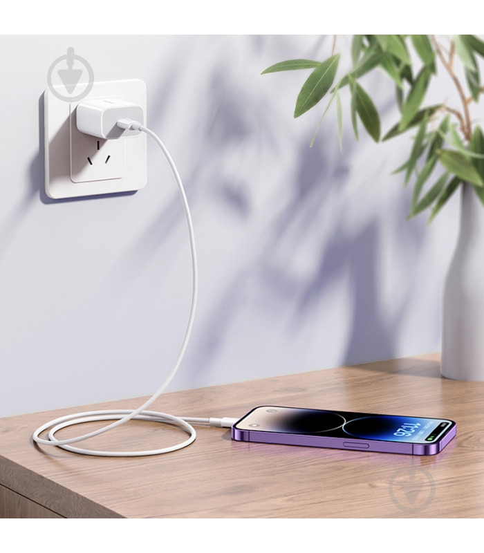 Кабель Remax Series Type-C to Lightning 20W 1 м белый (RC-C026) - фото 3 Кабель Remax Series Type-C to Lightning 20W 1 м белый (RC-C026) - фото 3