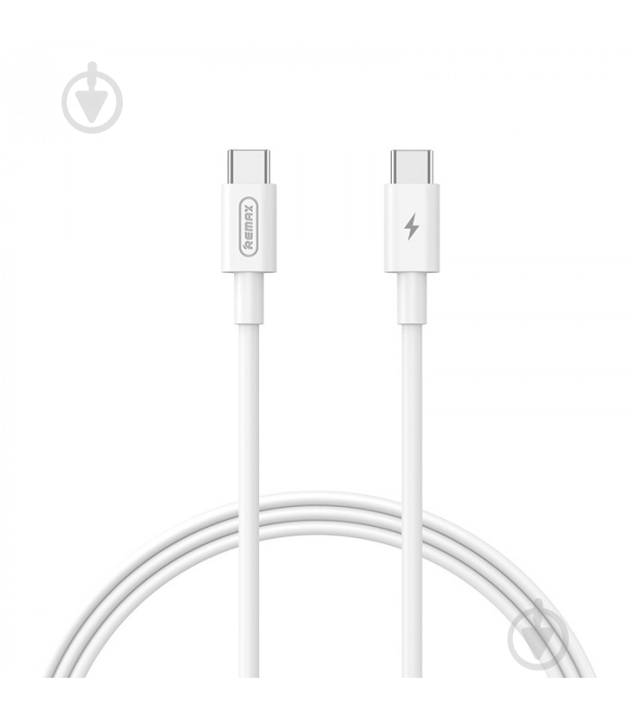 Кабель Remax Marlik Series Power Delivery Type-C to Type-C 65W 1 м белый (RC-191) - фото 1 Кабель Remax Marlik Series Power Delivery Type-C to Type-C 65W 1 м белый (RC-191) - фото 1