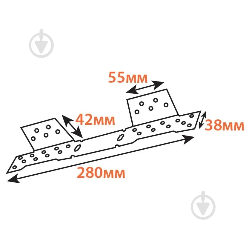 Планка Kolchuga для лестницы 280x42 мм - фото 7