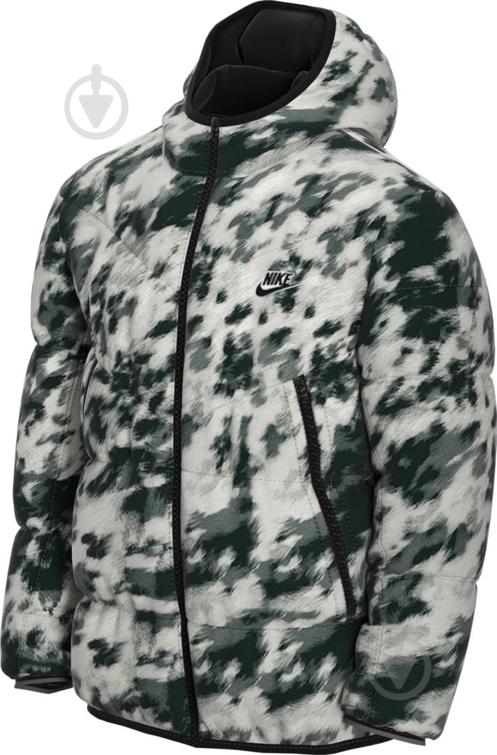 Пуховик мужской Nike M NSW DWN FIL WR JKT AOP SHLD CU4406-133 р.2XL белый - фото 1