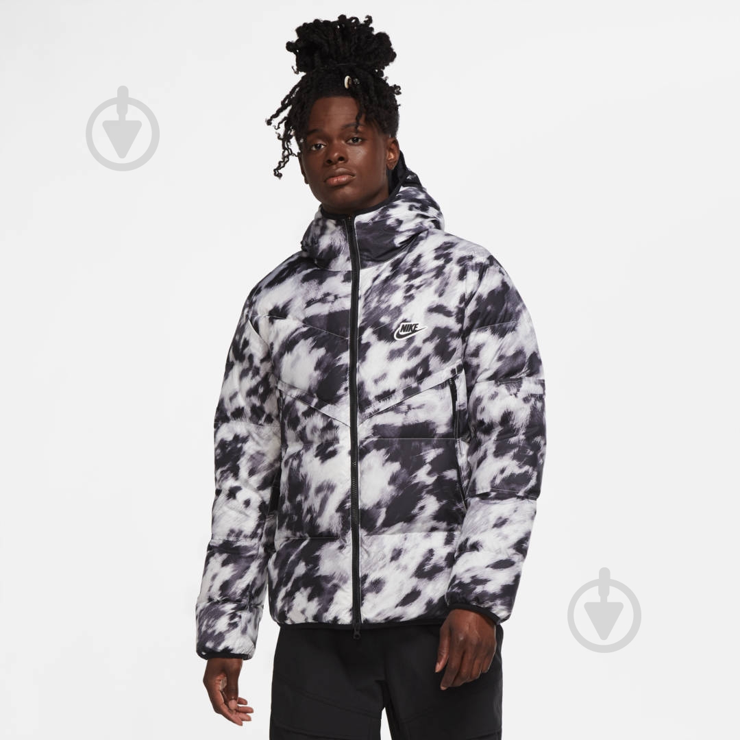 Пуховик мужской Nike M NSW DWN FIL WR JKT AOP SHLD CU4406-133 р.2XL белый - фото 2