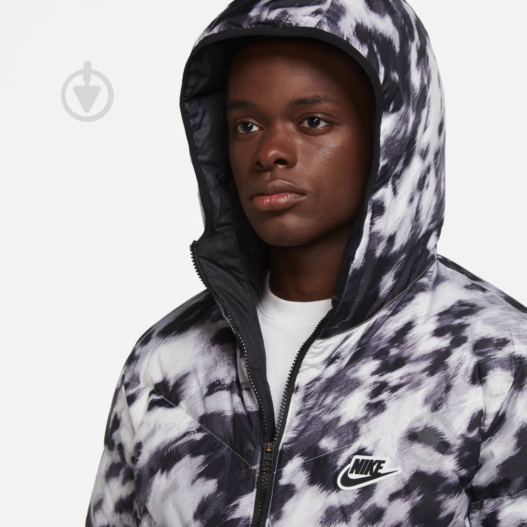 Пуховик мужской Nike M NSW DWN FIL WR JKT AOP SHLD CU4406-133 р.2XL белый - фото 4