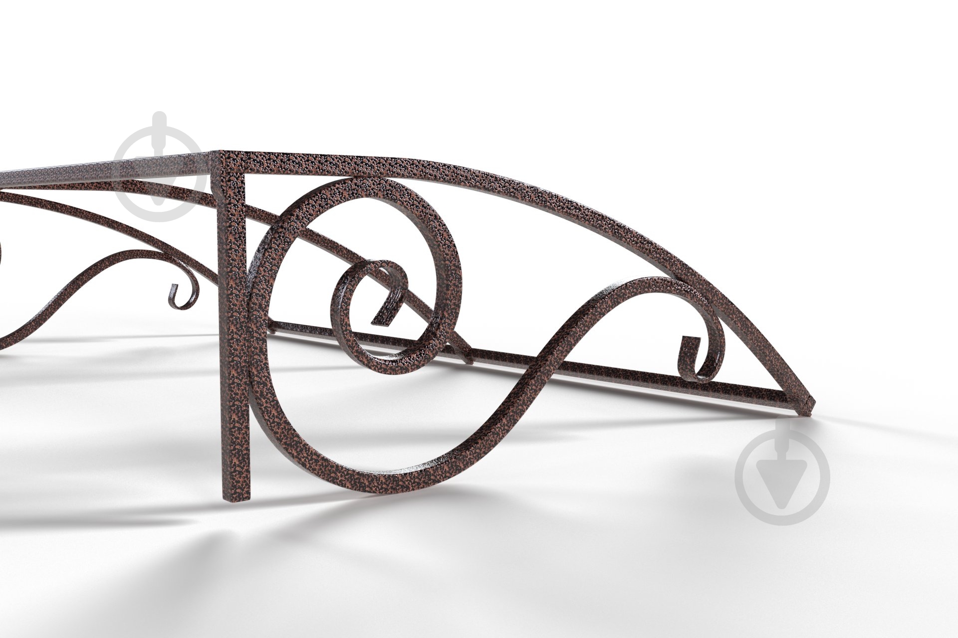 Кронштейн для козырька 98x34.5x20 (грунт) - фото 3