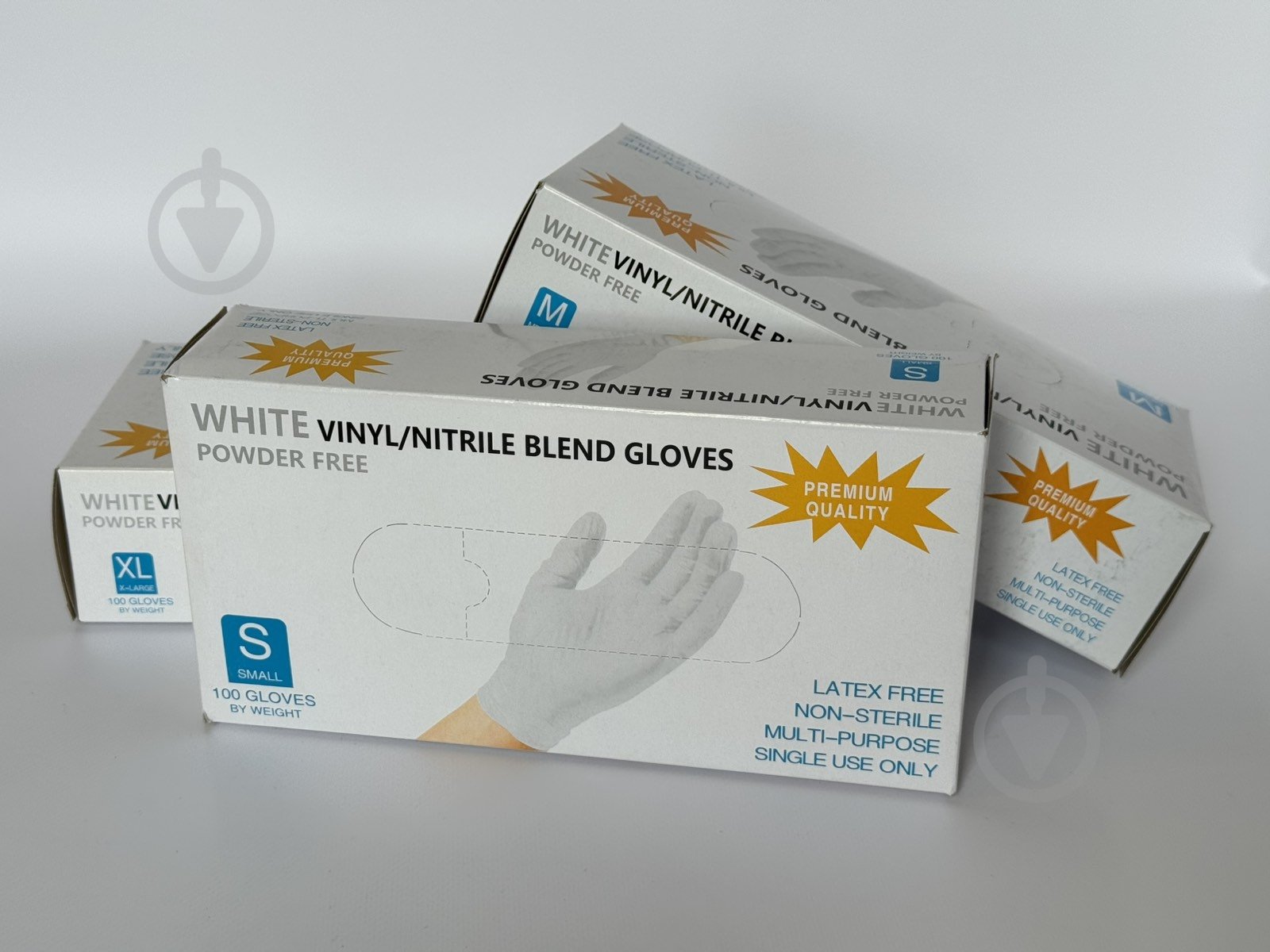 Перчатки медицинские Care 365 виниловые белые р.M 100 шт./уп. - фото 2 Перчатки медицинские Care 365 виниловые белые р.M 100 шт./уп. - фото 2