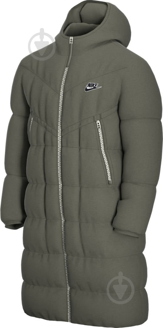 Куртка-парка мужская зимняя Nike M NSW DWN FIL WR PARKA SHLD CU4408-380 р.XL зеленая - фото 3