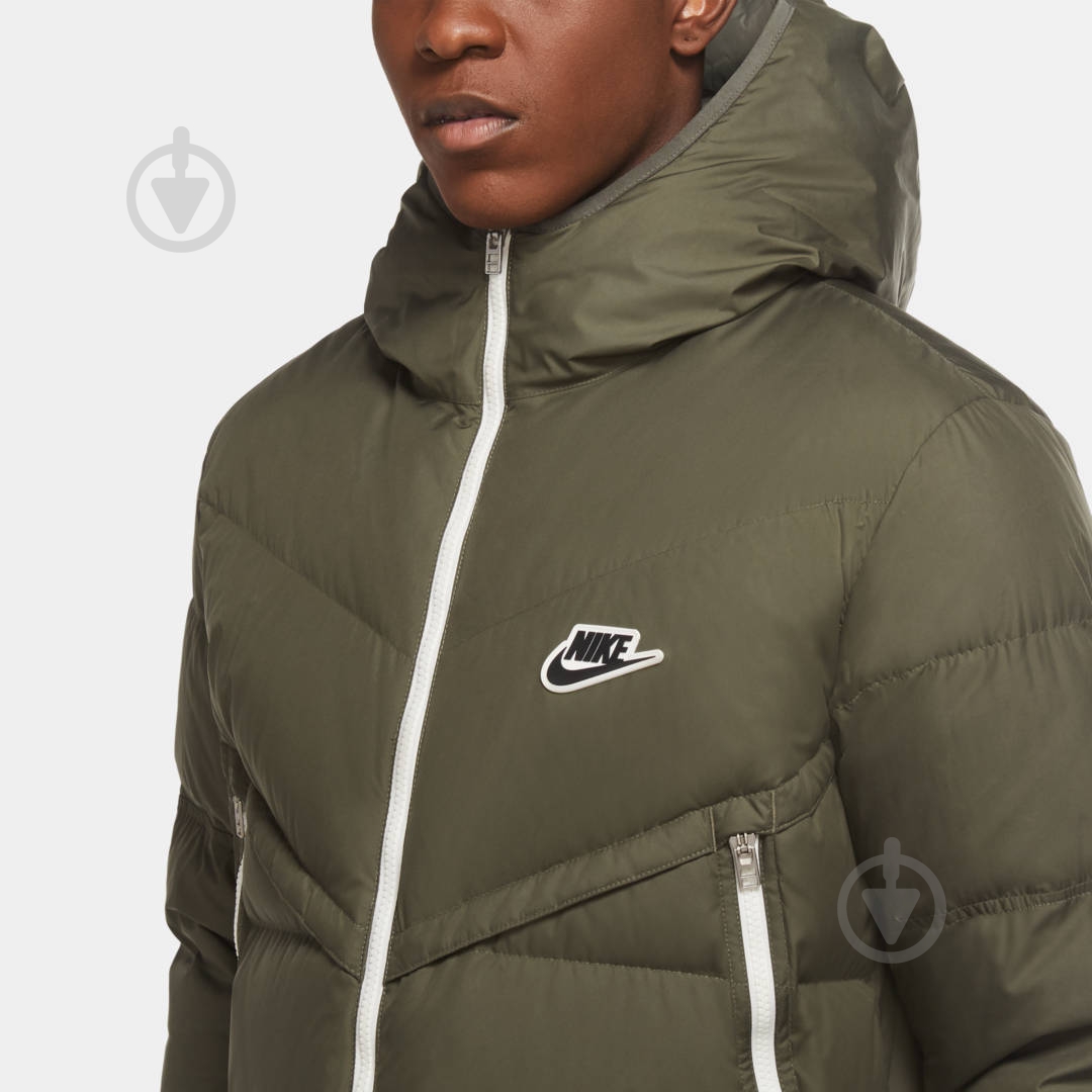 Куртка-парка мужская зимняя Nike M NSW DWN FIL WR PARKA SHLD CU4408-380 р.XL зеленая - фото 6