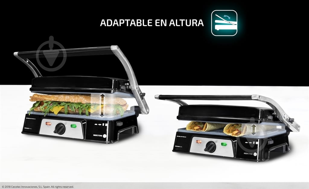 Контактный гриль CECOTEC Rock'nGrill 1500 Take & Clean CCTC-03060 - фото 4