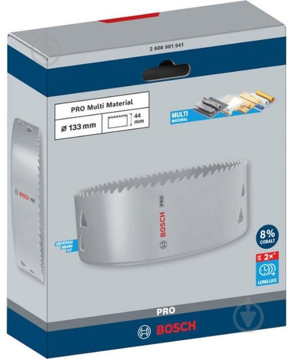 Сверло корончатое Bosch PRO Multi Material 133 мм 2608901541 - фото 3 Сверло корончатое Bosch PRO Multi Material 133 мм 2608901541 - фото 3