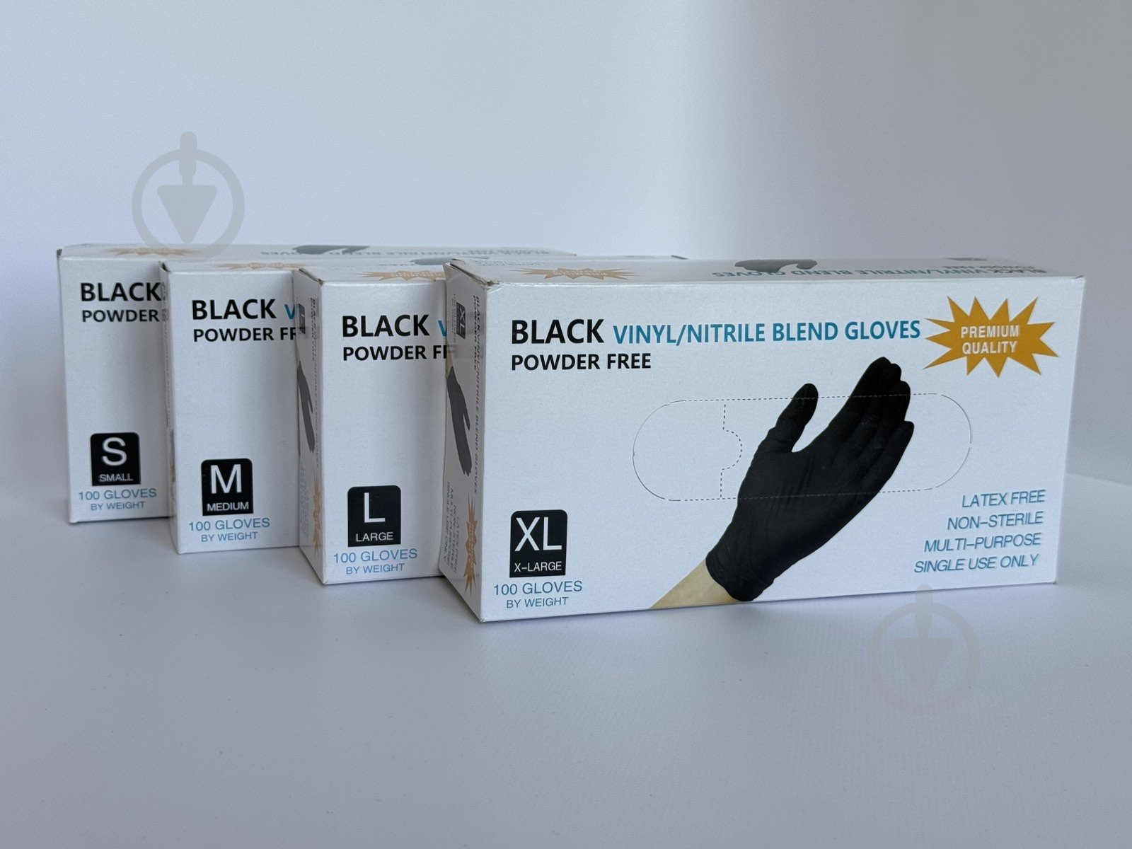 Рукавички медичні Care 365 вінілові чорні р.L 100 шт./уп. - фото 3 Рукавички медичні Care 365 вінілові чорні р.L 100 шт./уп. - фото 3