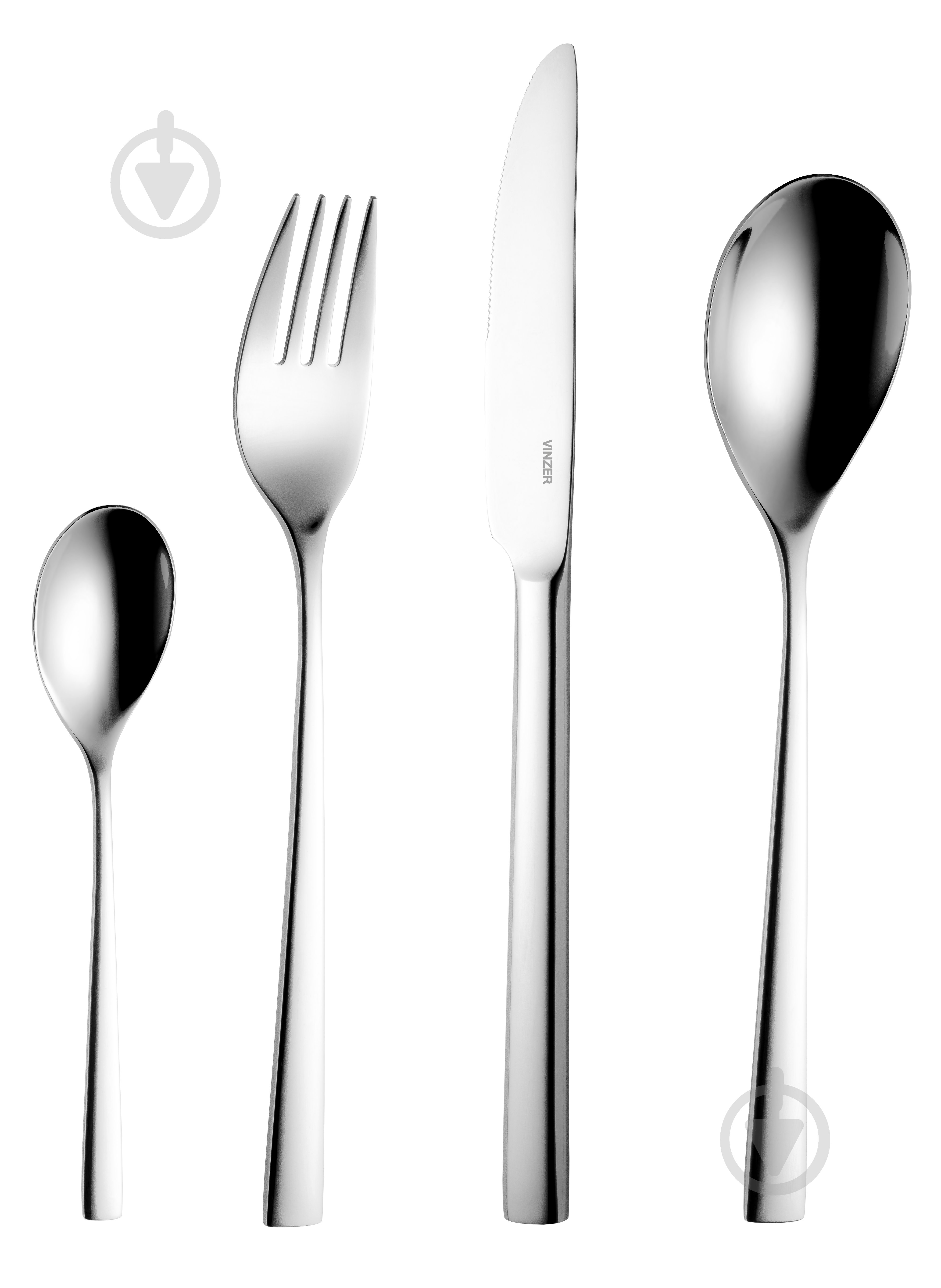 Набор столовых приборов Vinzer Lugano 24 предмета 50097 - фото 1