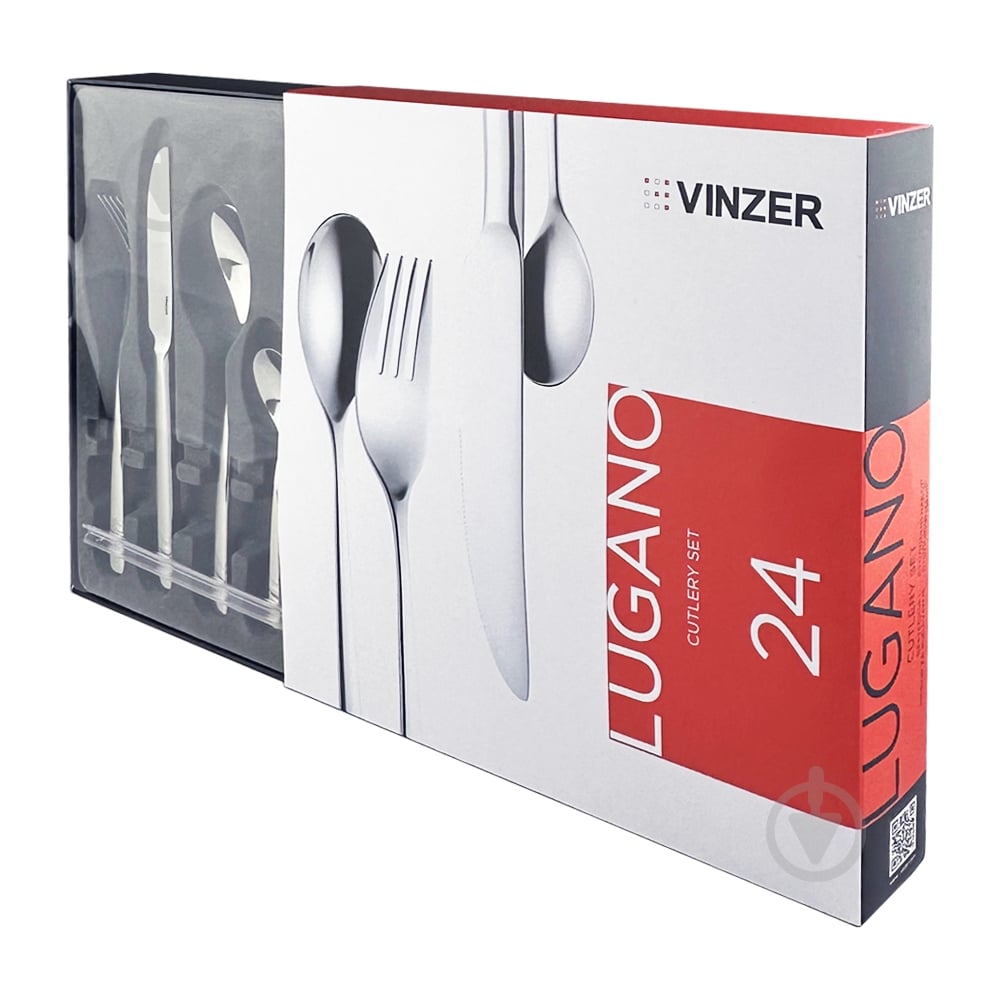 Набор столовых приборов Vinzer Lugano 24 предмета 50097 - фото 9