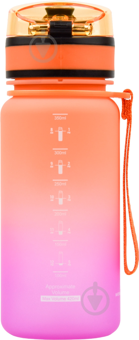 Бутылка Uzspace 3034 350 мл оранжевая - фото 2 Бутылка Uzspace 3034 350 мл оранжевая - фото 2