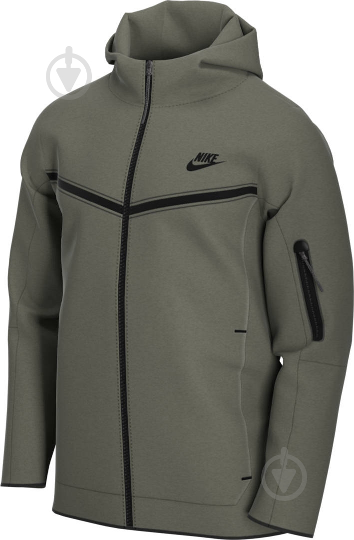 Джемпер Nike M NSW TCH FLC HOODIE FZ WR CU4489-380 р. S зеленый - фото 3
