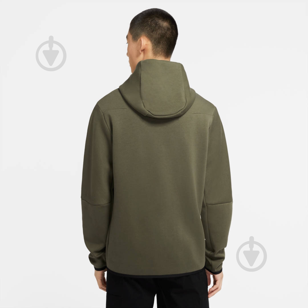 Джемпер Nike M NSW TCH FLC HOODIE FZ WR CU4489-380 р. S зеленый - фото 5