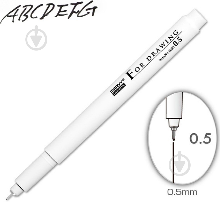 Мультилайнер Marvy 4600-S 0,5 мм - фото 2