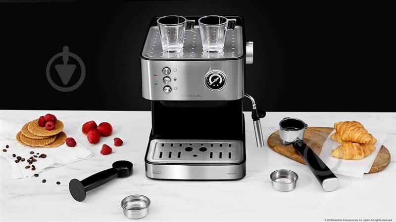 Кофеварка рожковая CECOTEC Cumbia Power Espresso 20 Professionale CCTC-01556 - фото 6 Кофеварка рожковая CECOTEC Cumbia Power Espresso 20 Professionale CCTC-01556 - фото 6
