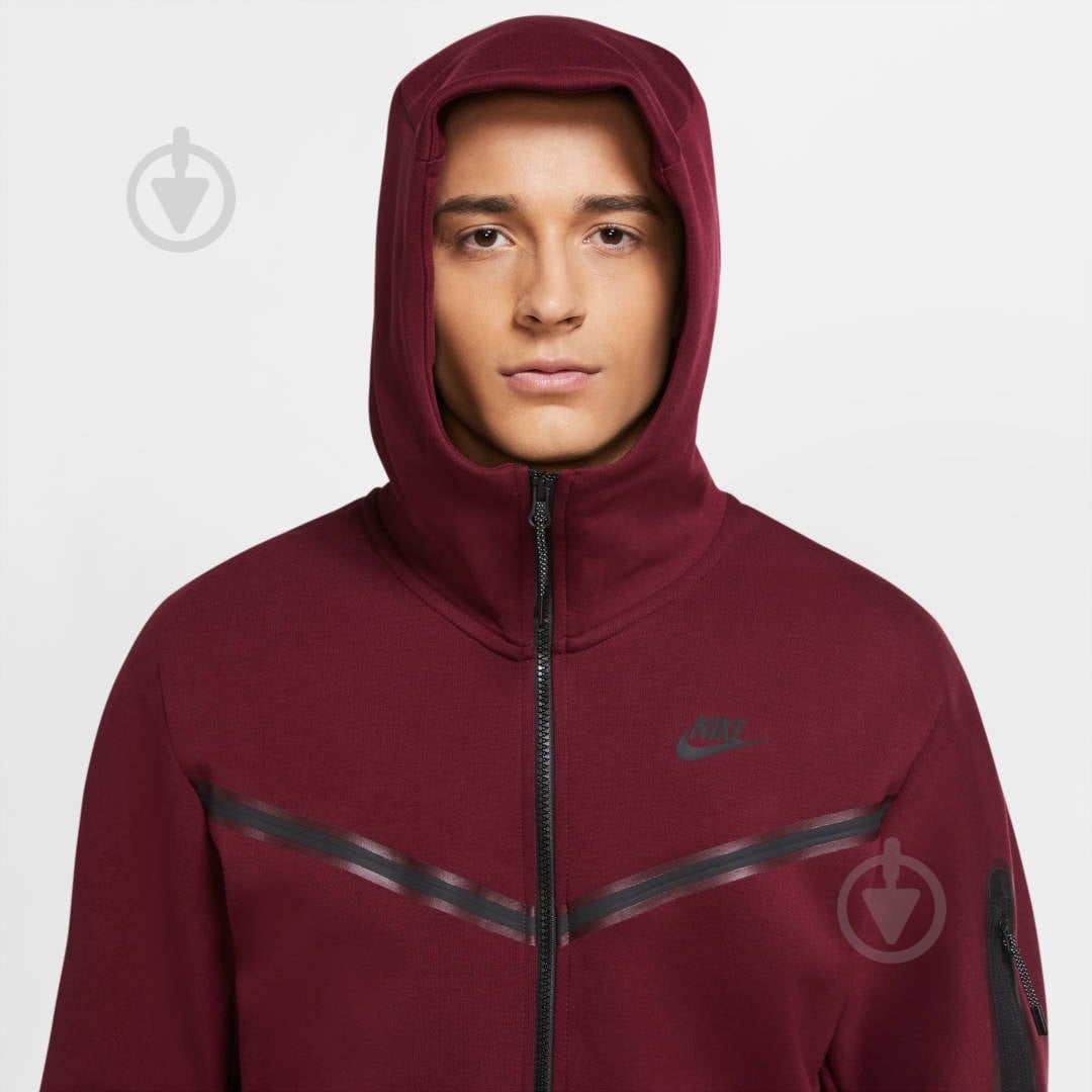 Джемпер Nike M NSW TCH FLC HOODIE FZ WR CU4489-638 р. S красный - фото 6