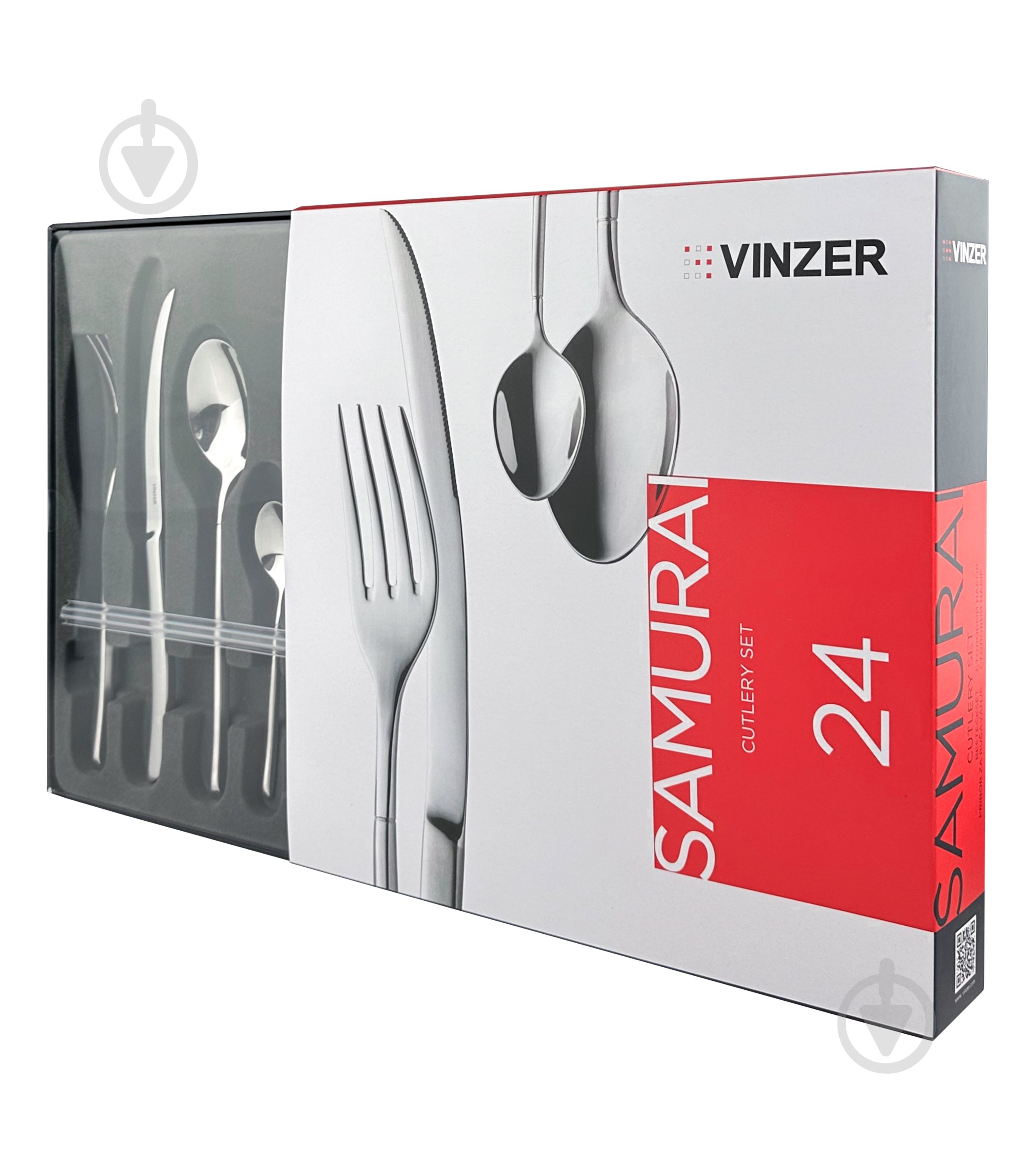 Набор столовых приборов Vinzer Samurai 24 предмета 50094 - фото 9 Набор столовых приборов Vinzer Samurai 24 предмета 50094 - фото 9