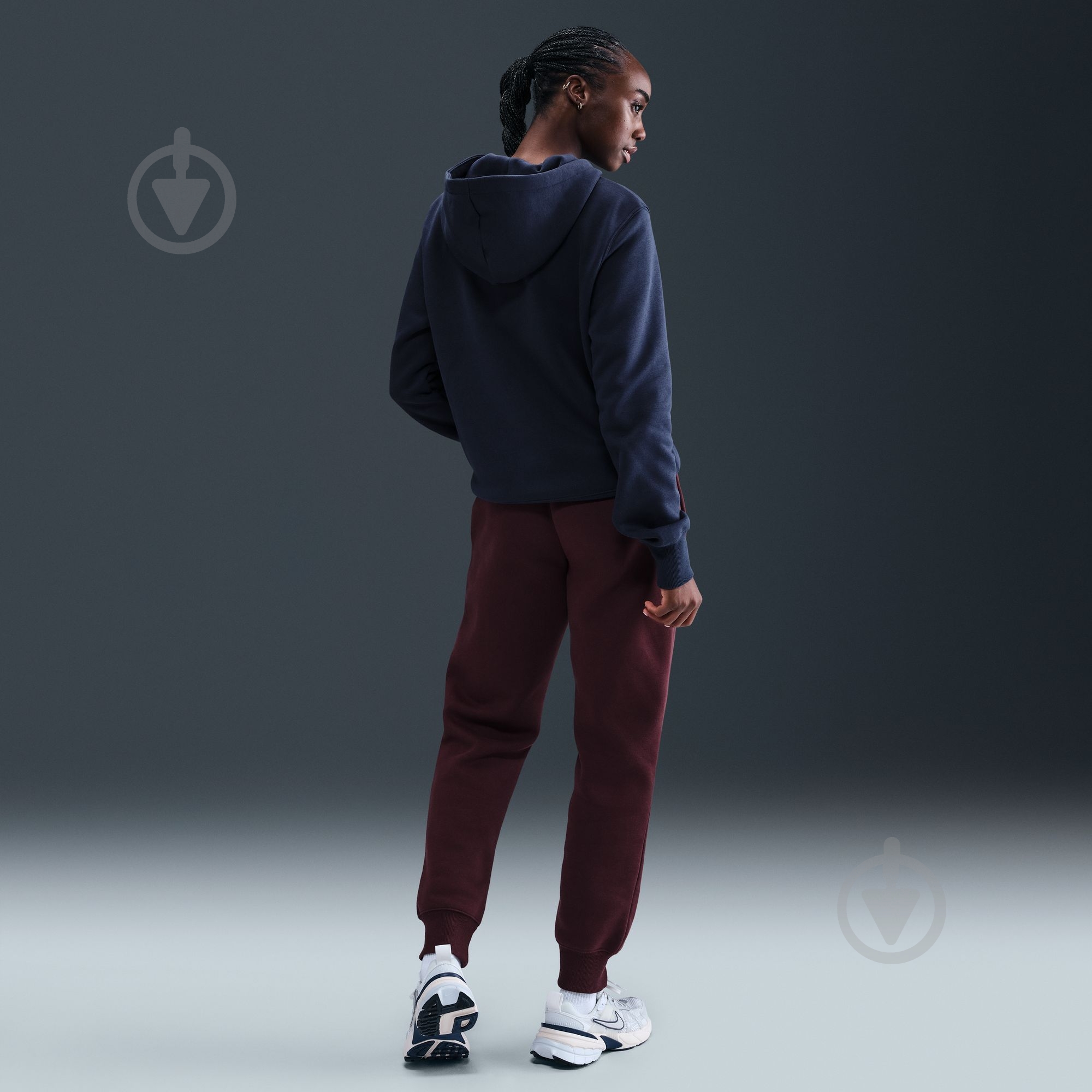 Джемпер Nike W NSW PHNX FLC STD PO HOODIE HF6839-410 р.L синій - фото 4 Джемпер Nike W NSW PHNX FLC STD PO HOODIE HF6839-410 р.L синій - фото 4