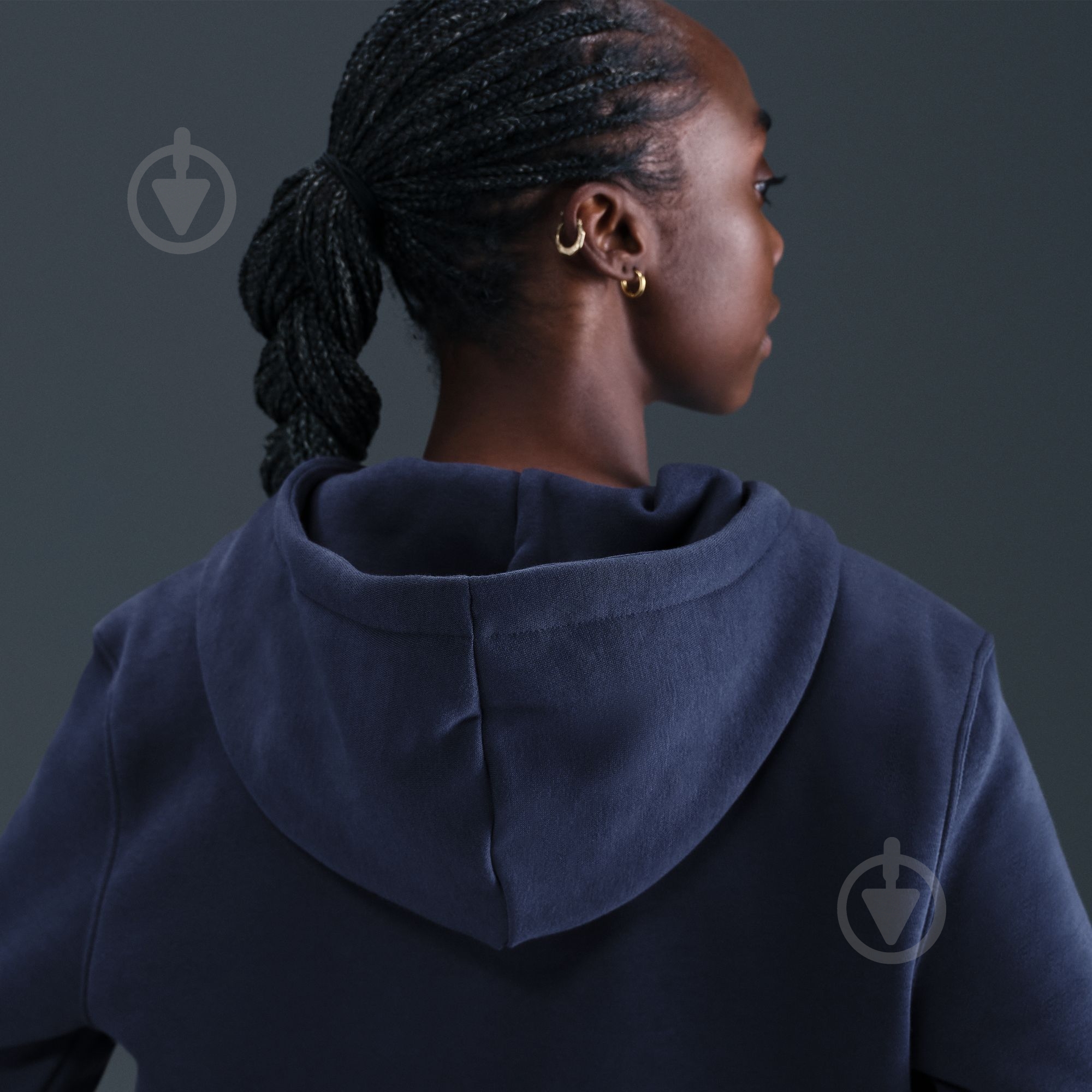 Джемпер Nike W NSW PHNX FLC STD PO HOODIE HF6839-410 р.L синій - фото 7 Джемпер Nike W NSW PHNX FLC STD PO HOODIE HF6839-410 р.L синій - фото 7