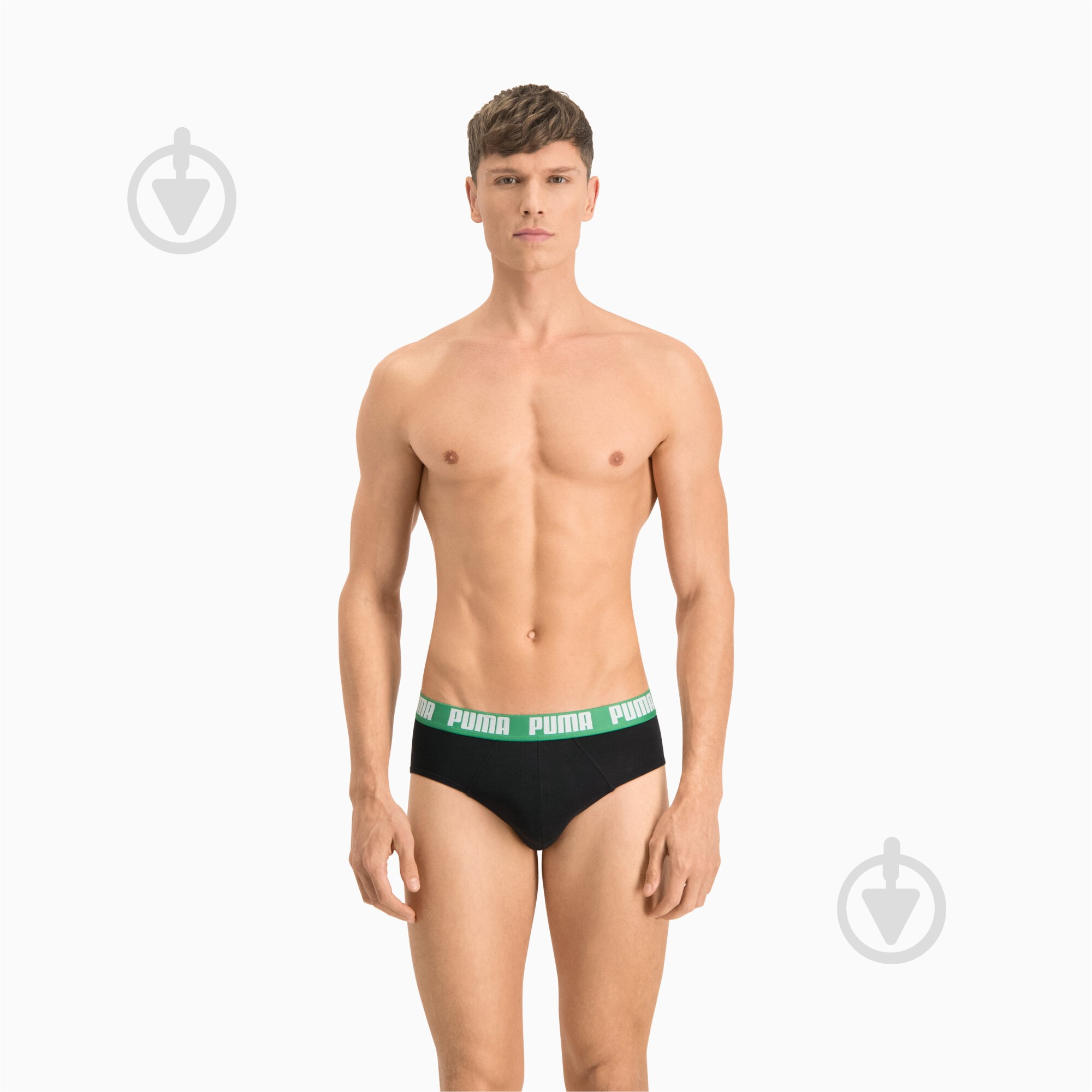 Трусы мужские Puma 88910018 M черный/зеленый - фото 4