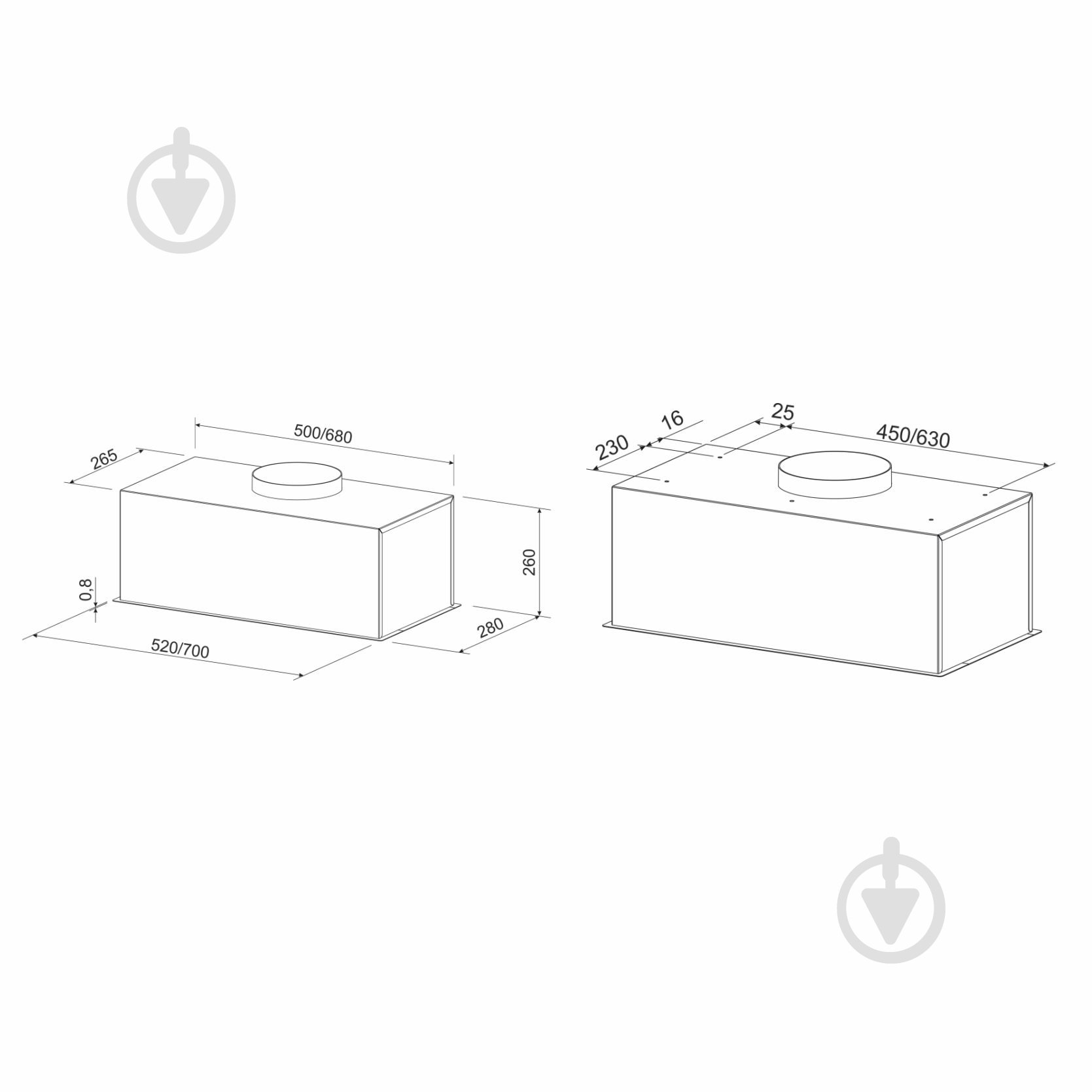 Вытяжка Eleyus BOXER 800 LED 52 GR - фото 15 Вытяжка Eleyus BOXER 800 LED 52 GR - фото 15