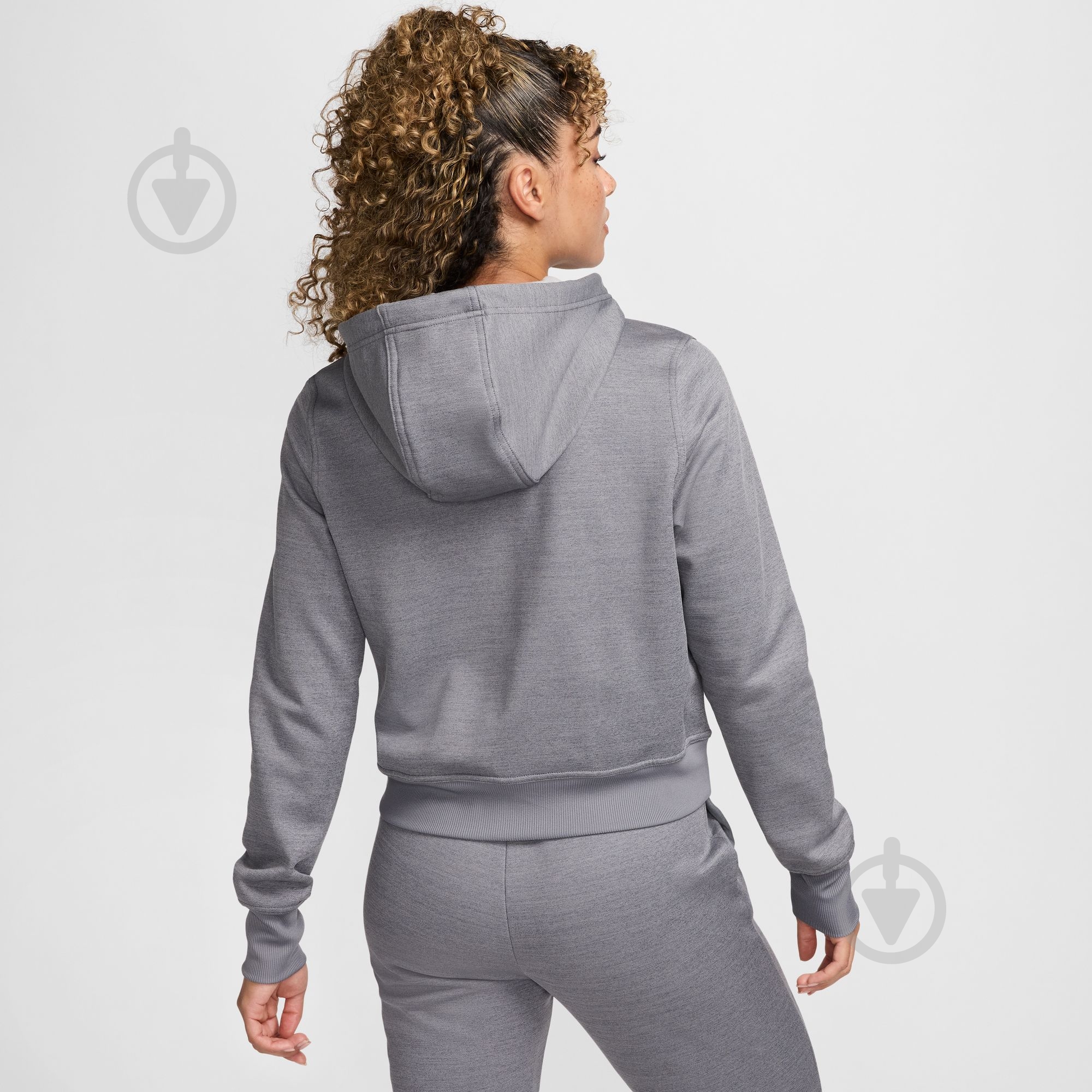 Джемпер Nike W NK ONE TF FZ HOODIE LBR FB5216-091 р.S серый - фото 2