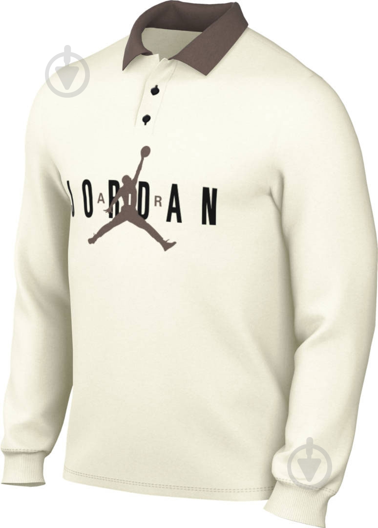 Футболка Nike M J ESS RUGBY TOP DV7654-133 р.L белый - фото 5