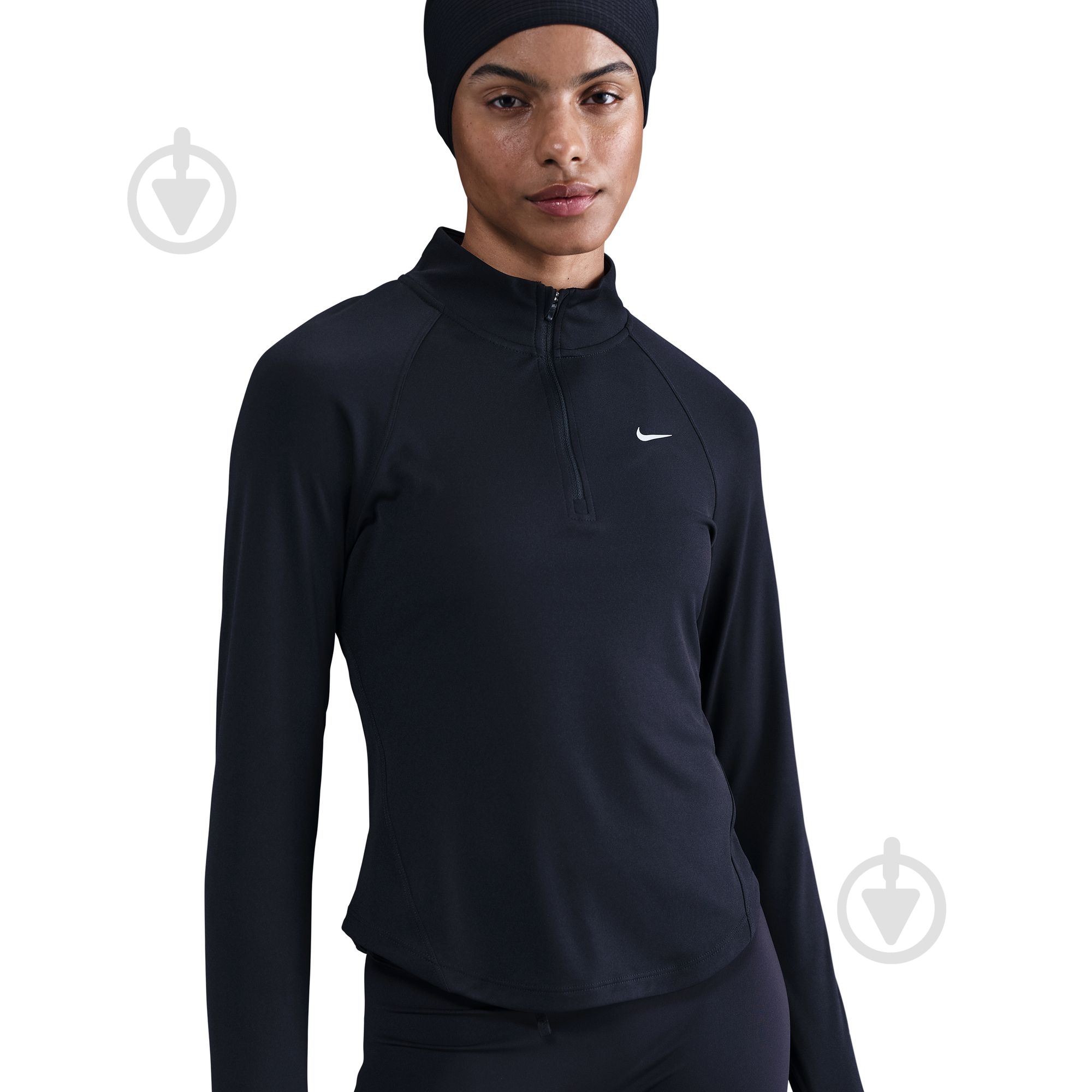 Джемпер Nike W NK TEMPO SWSH HBR DF HZ TOP HV2842-010 р.S черный - фото 4